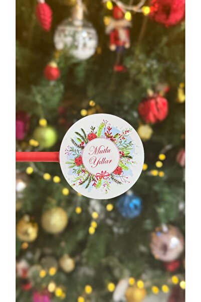 eylülün etiket fabrikası سنة جديدة سعيدة سنة جديدة 6 سم. مقاس لاصق غير شفاف -...