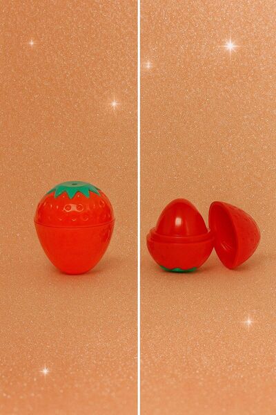 NO BRAND Lilalola Strawberry Lip Tint Balm – Çilek Şeklinde Doğal Dudak Renkl...