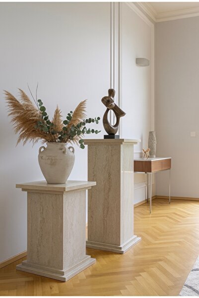 MAHZA GRUP Lüx Traverten Loft Stili Sütun 75x30 - 48x30