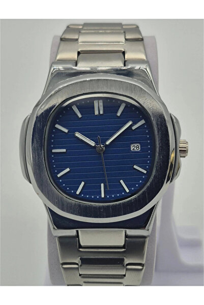 captiva Kare Kasa Erkek Kol Saati - Gümüş renk kordon, Paslanmaz Çelik, Laciv...