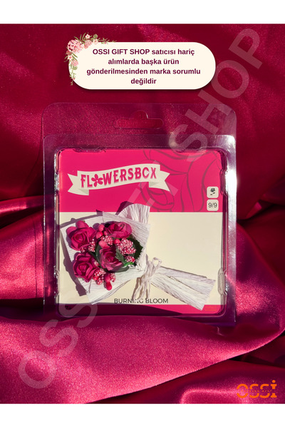 Flowersbox Burning Bloom Mini Buket – Hot Koleksiyon Wheels Flowers | Özel Ta...