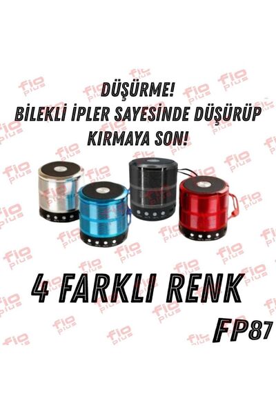 FİOPLUS Bluetooth Hoparlör Taşınabilir Kablosuz Ses Bombası Speaker