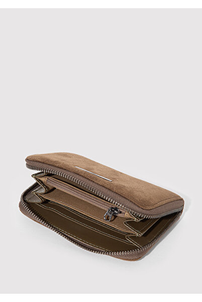 Mavi Faux Suede Brown Wallet 1913333-71821