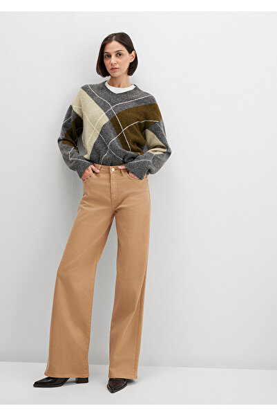 Mavi Malibu Beige Gabardine Trousers 1010152-91198