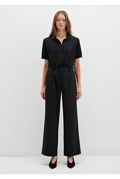 Mavi Striped Black Fabric Trousers 1011090-900