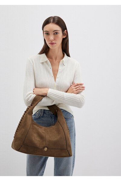 Mavi Faux Suede Green Shoulder Bag 1913507-82048