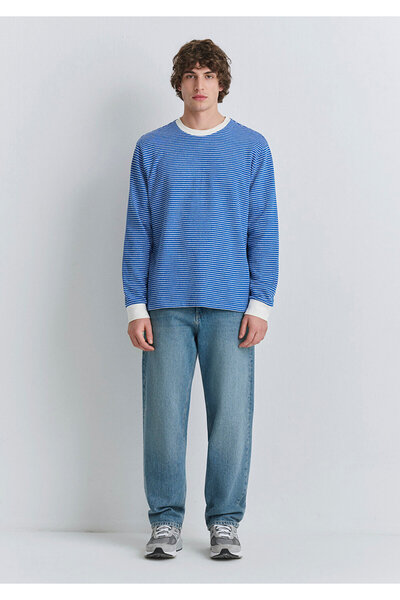 Mavi Ριγέ μπλουζάκι Loose Fit / Χαλαρή Άνετη Εφαρμογή 0613038-81330