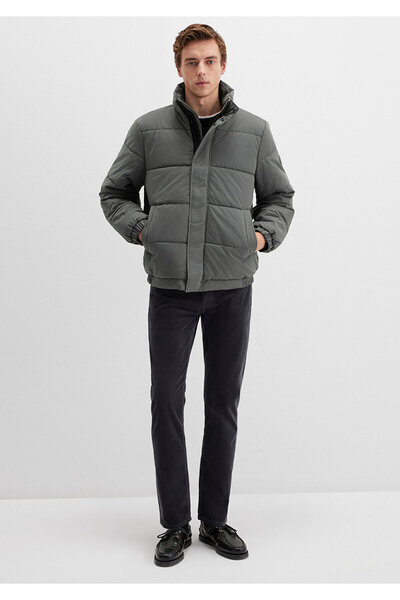 Mavi Mock Neck Khaki Puffer Jacket 0110470-71598