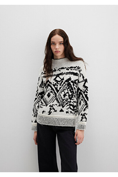 Mavi Pulover negru supradimensionat / Wide croială 1710805-900