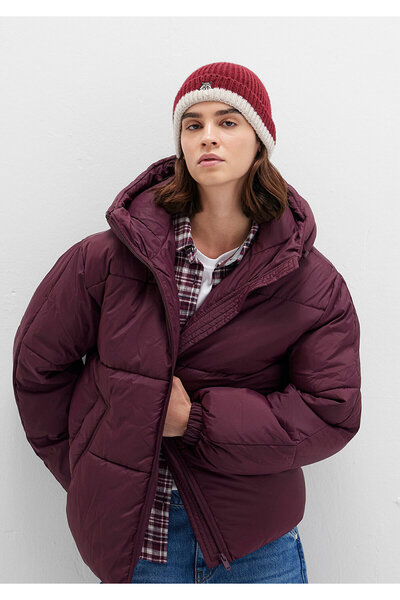 Mavi Water Repellent K Hooded Claret Red Inflatable Jacket 1110199-70434