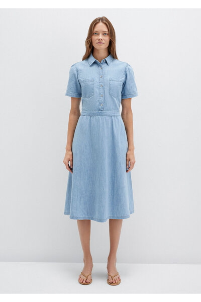 Mavi Φόρεμα Marley ανοιχτό τζιν 1310537-89692
