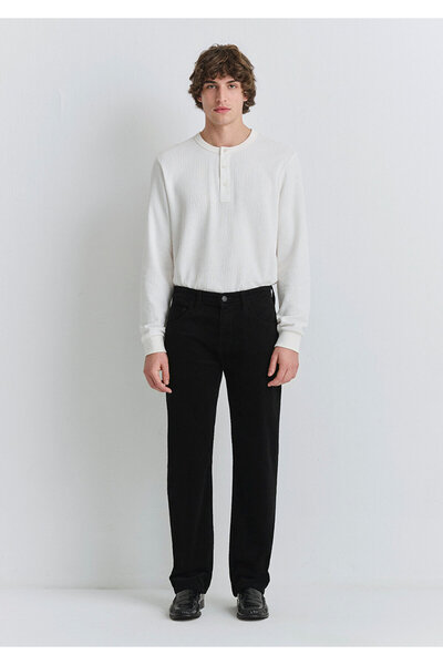 Mavi Παντελόνι Lisbon Black Velvet 0010039-30269