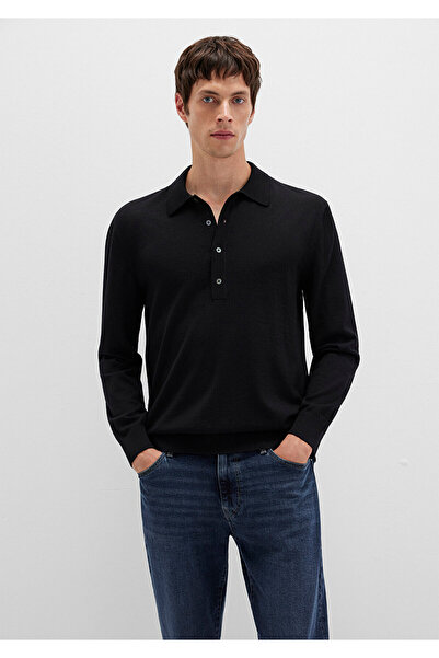 Mavi Buttoned Black Wool Sweater 0710382-900