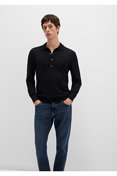 Mavi Buttoned Black Wool Sweater 0710382-900