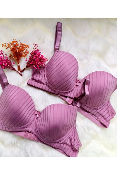 Veille Σετ σουτιέν 2 τεμαχίων C Cup Gathering - Βουργουνδί/Εκρού, Άνετο κομψό σετ σουτιέν και εσώρουχα με λεπτομέρεια από τούλι