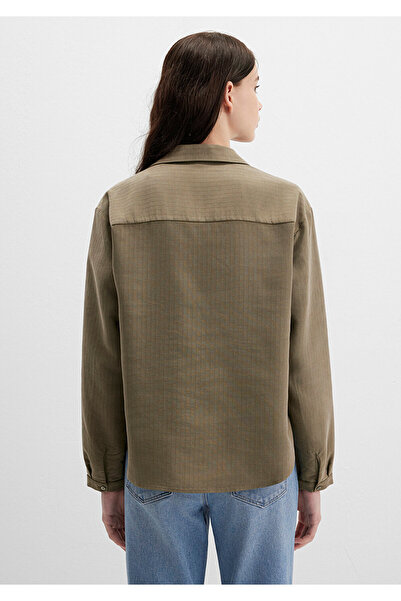 Mavi Khaki Tencel Blend Blouse 1211423-87538