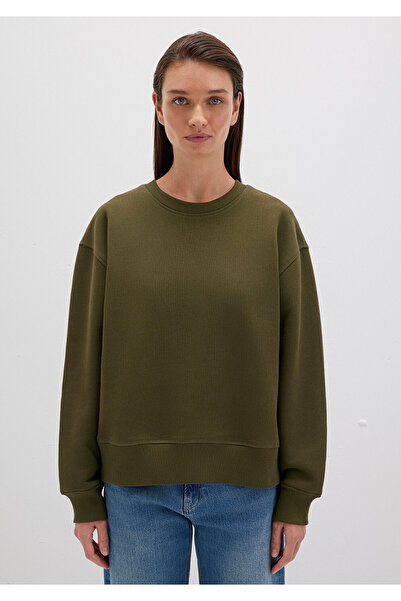 Mavi Khakifarbenes Sweatshirt mit Rundhalsausschnitt 1S10390-71589