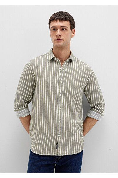 Mavi Ριγέ Πράσινο Πουκάμισο Slim Fit / Slim Fit 0211698-91114