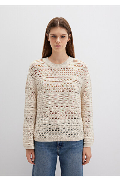 Mavi Πουλόβερ εκρού Loose Fit / Χαλαρή Άνετη Κοπή 1710776-70057