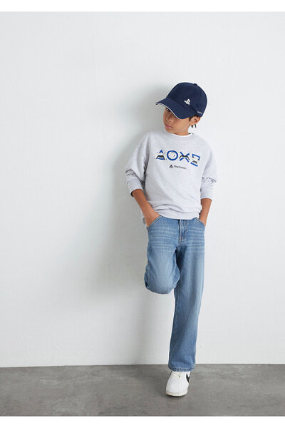 Mavi Playstation Printed Gray Sweatshirt 6S10132-88467