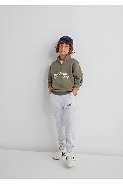 Mavi Half Zipper Khaki Sweatshirt 6S10142-86961