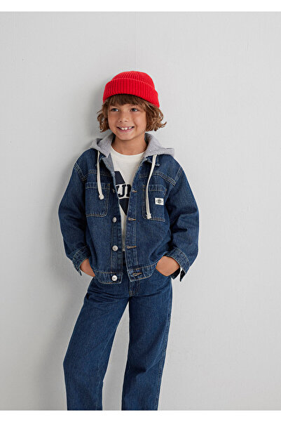 Mavi Jachetă din denim închis Kai Street Mv91 6111402-91062