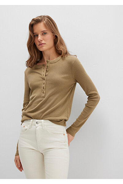 Mavi Button Detailed Khaki T-Shirt Slim Fit / Slim Fit 1613401-71567