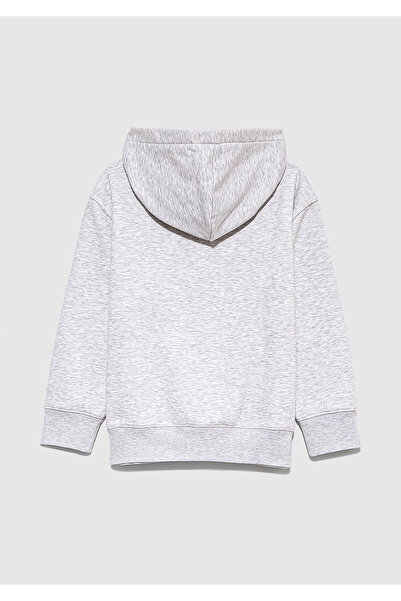 Mavi Mj Printed Hooded Gray Sweatshirt 6S10138-88467