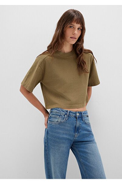 Mavi Khaki Crop T-Shirt Boxy Fit 1613345-71563