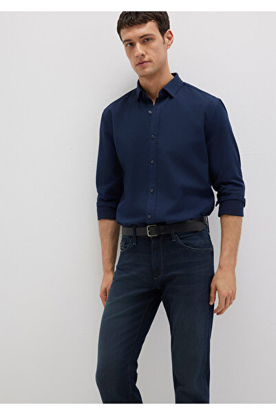 Mavi Tencel Tm Liyosel Blended Navy Blue Shirt Slim Fit / Slim Fit 0211805-82318