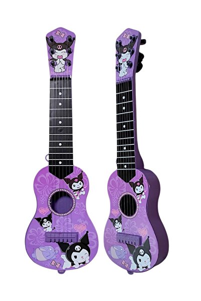Genel Markalar 6 Telli Oyuncak Çocuk Gitarı İspanyol Gitar 1 Adet Mor Renk