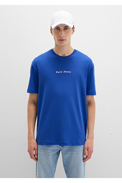 Mavi T-Shirt mit Jeans-Print, lockere Passform / bequemer Schnitt 0612899-70907