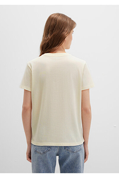 Mavi Realite Printed Ecru T-Shirt Regular Fit / Regular Cut 1613348-70072