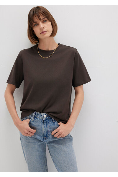Mavi Brown Basic T-Shirt Regular Fit / Regular Cut 1600965-90707