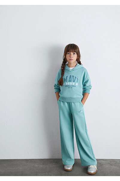 Mavi Logo Printed Green Sweatpants 7010038-71748