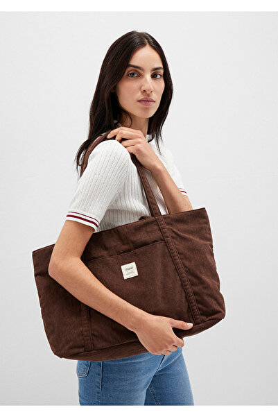 Mavi Brown Velvet Shoulder Bag 1913398-71595