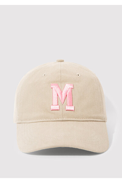 Mavi M Nakışlı Bej Şapka 1912255-34056