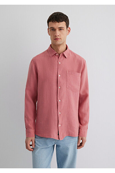Mavi Pink Linen Shirt Regular Fit 0211472 -71104