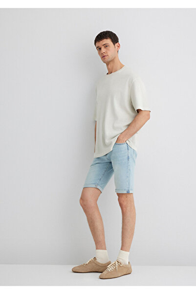 Mavi Tim Street Light Blue Jean Shorts 0428489644