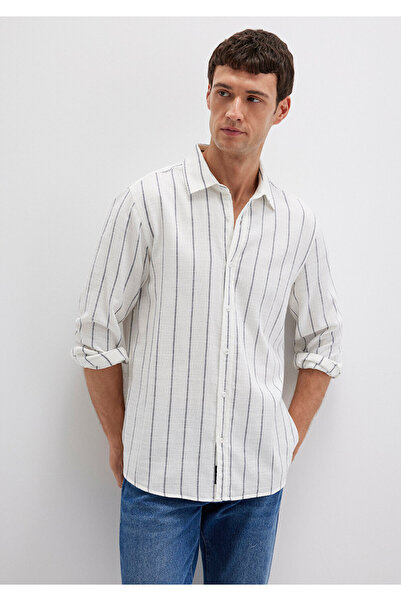 Mavi Striped White Shirt Regular Fit / Regular Cut 0211712-90938