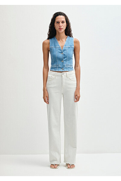 Mavi Malibu Середземноморські смугасті білі джинси 1010152-89688