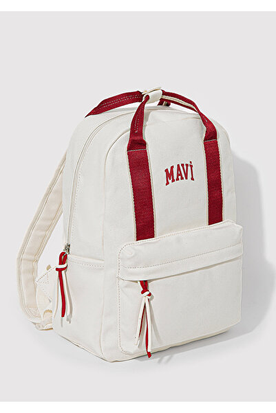 Mavi Ecru Backpack with Red Detail 1912481 -32149