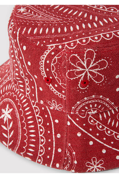 Mavi Printed Red Bucket Hat 1912974-10076