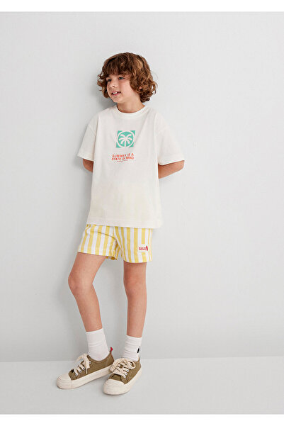 Mavi Striped Yellow Shorts 6410012-89179