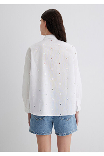 Mavi Textured Ecru Shirt Oversize / Wide Cut 1210839-70057