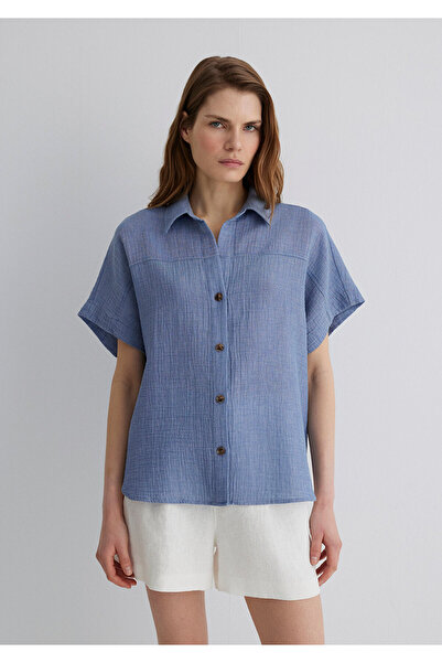 Mavi Textured Shirt Loose Fit / Loose Relaxed Cut 1210758-89861