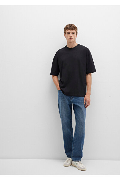 Mavi Crew Neck Black Basic T-Shirt Oversize / Wide Cut 0613113-900