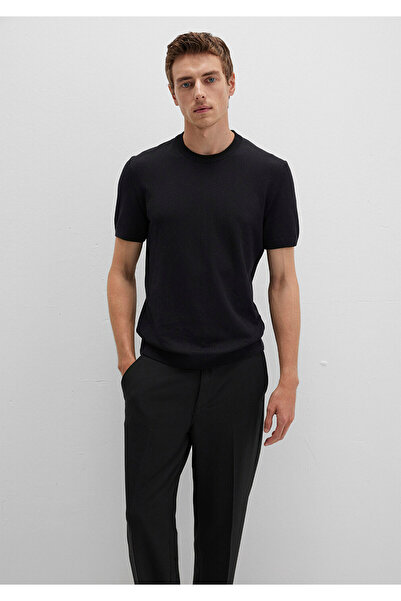 Mavi Short Sleeve Black Knit T-Shirt Fitted / Bodycon Cut 0710250-900