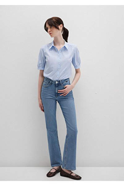 Mavi Short Sleeve Striped Shirt Fitted / Body Fitting Cut 1210060-90700