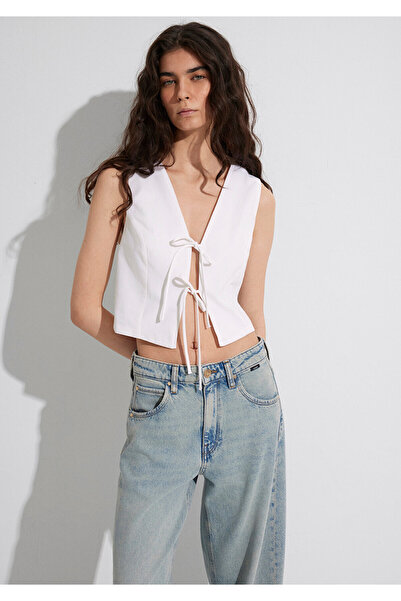 Mavi Ecru Linen Blend Blouse 1211103-70057